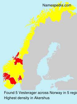 Surname Vesterager in Norway Surname Vesterager in Norway