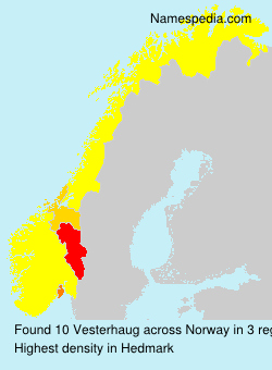 Surname Vesterhaug in Norway Surname Vesterhaug in Norway