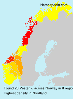 Surname Vesterlid in Norway Surname Vesterlid in Norway