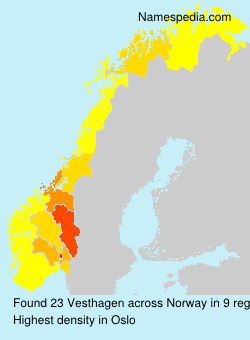 Surname Vesthagen in Norway Surname Vesthagen in Norway