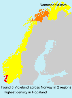Surname Vidjelund in Norway Surname Vidjelund in Norway