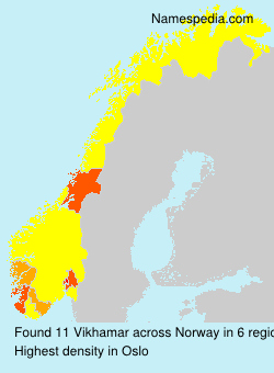 Surname Vikhamar in Norway Surname Vikhamar in Norway