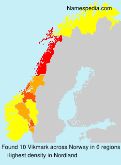 Surname Vikmark in Norway Surname Vikmark in Norway
