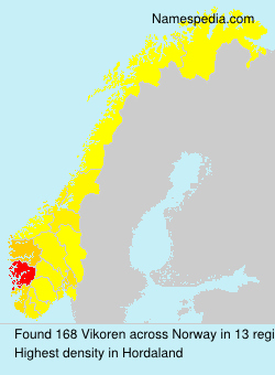 Surname Vikoren in Norway Surname Vikoren in Norway