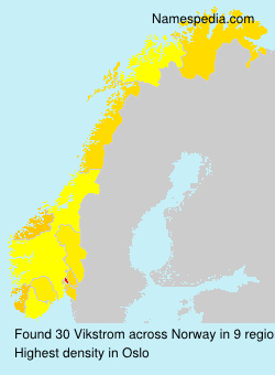 Surname Vikstrom in Norway Surname Vikstrom in Norway