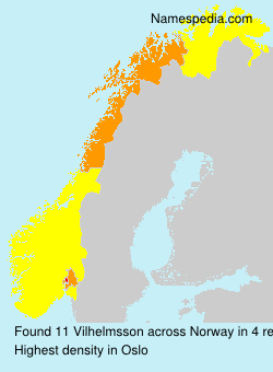 Surname Vilhelmsson in Norway Surname Vilhelmsson in Norway
