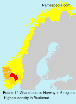 Surname Villand in Norway Surname Villand in Norway