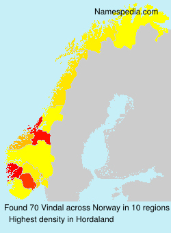 Surname Vindal in Norway Surname Vindal in Norway