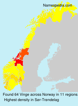 Surname Vinge in Norway Surname Vinge in Norway
