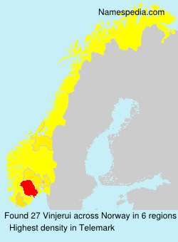 Surname Vinjerui in Norway Surname Vinjerui in Norway