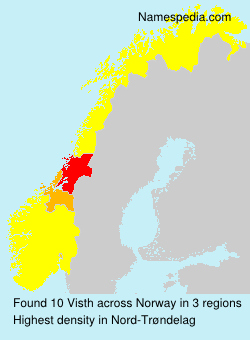 Surname Visth in Norway Surname Visth in Norway