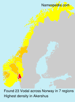 Surname Vodal in Norway Surname Vodal in Norway