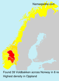 Surname Voldbakken in Norway Surname Voldbakken in Norway
