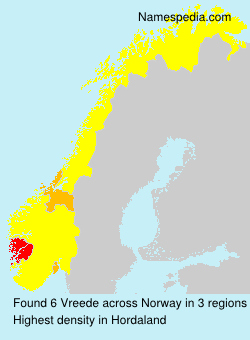 Surname Vreede in Norway Surname Vreede in Norway