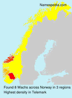 Surname Wachs in Norway Surname Wachs in Norway
