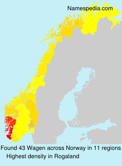 Surname Wagen in Norway Surname Wagen in Norway