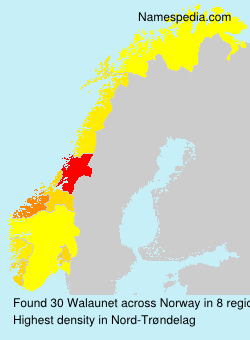Surname Walaunet in Norway Surname Walaunet in Norway