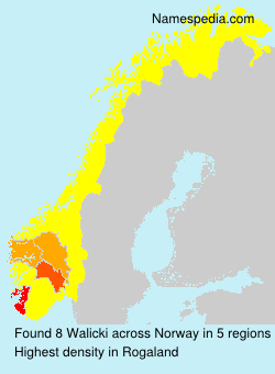 Surname Walicki in Norway Surname Walicki in Norway