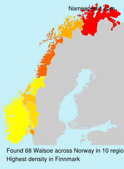 Surname Walsoe in Norway Surname Walsoe in Norway