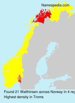 Surname Walthinsen in Norway