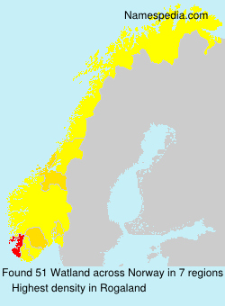 Surname Watland in Norway Surname Watland in Norway