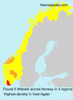 Surname Wdowik in Norway