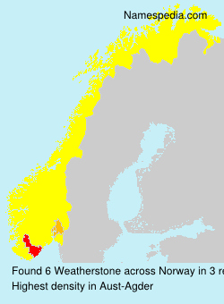 Surname Weatherstone in Norway Surname Weatherstone in Norway