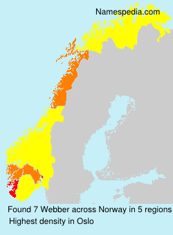 Surname Webber in Norway Surname Webber in Norway