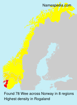 Surname Wee in Norway Surname Wee in Norway