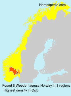Surname Weeden in Norway Surname Weeden in Norway