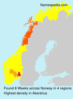 Surname Weeks in Norway Surname Weeks in Norway