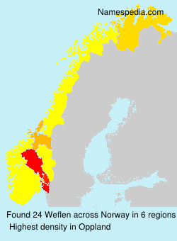 Surname Weflen in Norway Surname Weflen in Norway