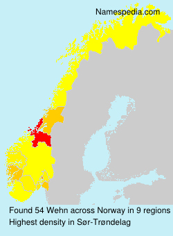 Surname Wehn in Norway