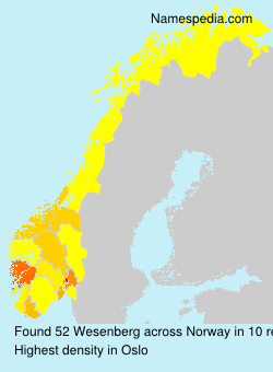Surname Wesenberg in Norway Surname Wesenberg in Norway