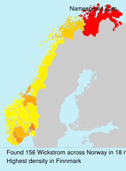 Surname Wickstrom in Norway Surname Wickstrom in Norway