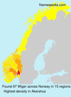 Surname Wiger in Norway Surname Wiger in Norway