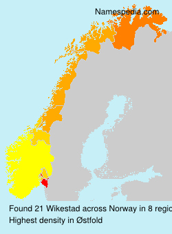 Surname Wikestad in Norway Surname Wikestad in Norway
