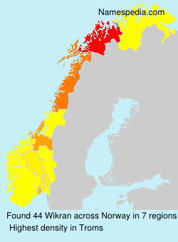 Surname Wikran in Norway Surname Wikran in Norway