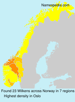 Surname Wilkens in Norway Surname Wilkens in Norway