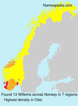 Surname Willems in Norway Surname Willems in Norway