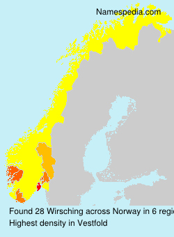 Surname Wirsching in Norway Surname Wirsching in Norway