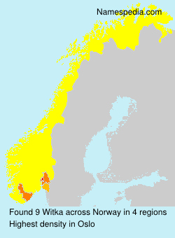 Surname Witka in Norway