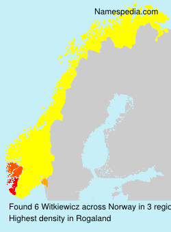Surname Witkiewicz in Norway Surname Witkiewicz in Norway