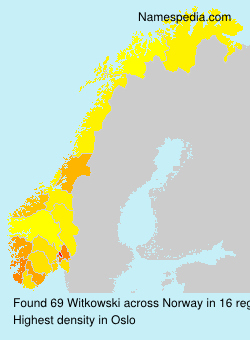 Surname Witkowski in Norway Surname Witkowski in Norway