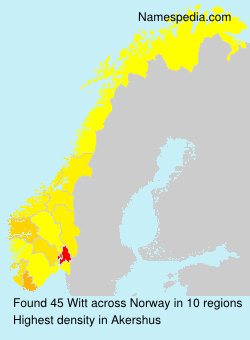 Surname Witt in Norway Surname Witt in Norway