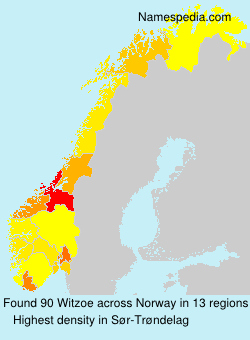Surname Witzoe in Norway Surname Witzoe in Norway