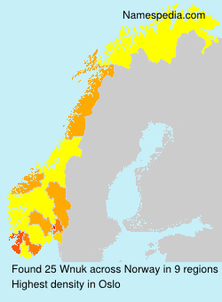 Surname Wnuk in Norway Surname Wnuk in Norway