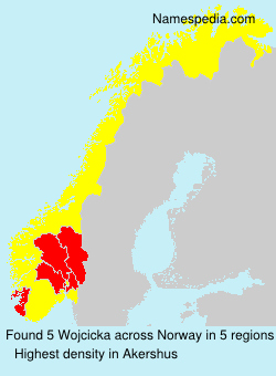 Surname Wojcicka in Norway Surname Wojcicka in Norway