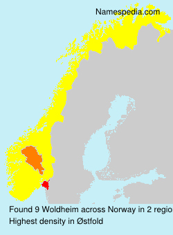 Surname Woldheim in Norway