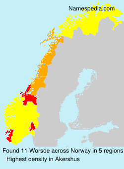 Surname Worsoe in Norway Surname Worsoe in Norway